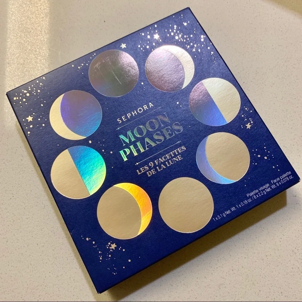 ๐ Sephora Moon Phase Face Blush Highlighter Bronzer Palette - Picture 3 of 6